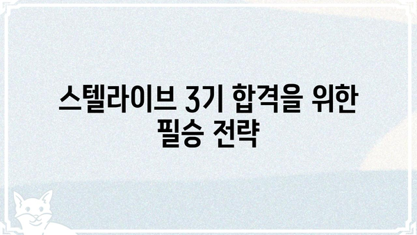 스텔라이브 3기 참가자를 위한 완벽 가이드| 합격 전략부터 활동 팁까지 | 스텔라이브, 3기, 참가, 합격, 활동
