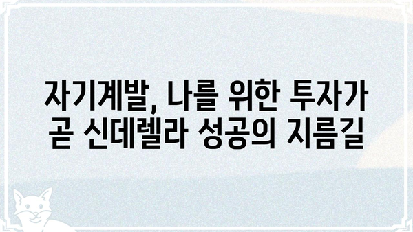 "나는 대놓고 신데렐라를 꿈꾼다" | 현실적인 신데렐라 되기 위한 나만의 로드맵 | 신데렐라, 자기계발, 성공, 꿈, 목표, 노력