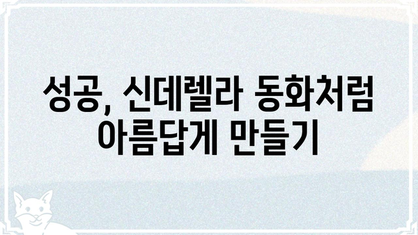 "나는 대놓고 신데렐라를 꿈꾼다" | 현실적인 신데렐라 되기 위한 나만의 로드맵 | 신데렐라, 자기계발, 성공, 꿈, 목표, 노력