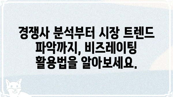 비즈레이팅 활용 가이드| 사업 성공을 위한 핵심 전략 | 비즈레이팅, 사업 분석, 성장 전략, 성공 사례