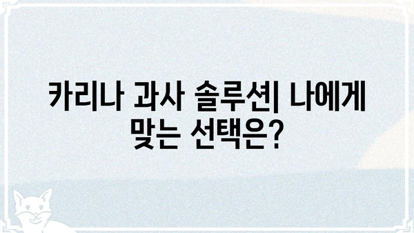 카리나 과사| 솔직한 후기와 꿀팁 대방출 | 카리나, 과사, 솔직후기, 꿀팁, 솔루션
