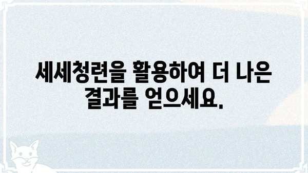 세세청련| 깊이 있는 이해와 실용적인 활용 가이드 |  세세청련, 활용법, 효과, 사례, 정보